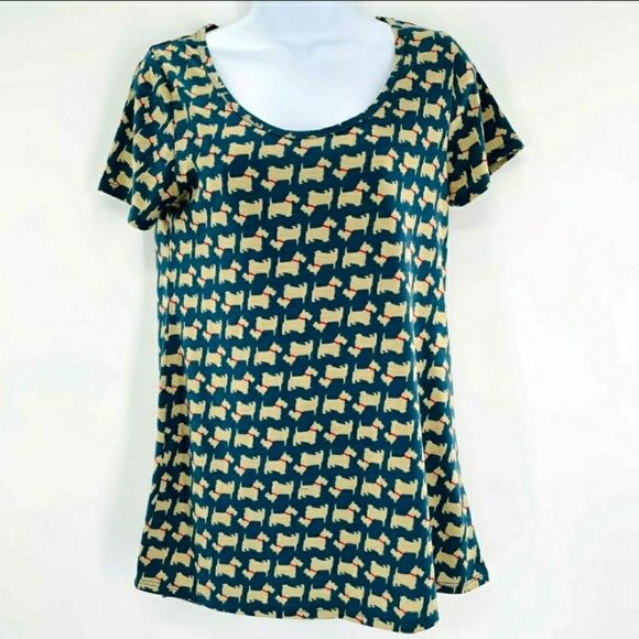 EUC LulaRoe Scottie Tee Shirt Size XXS - Picture 1 of 4